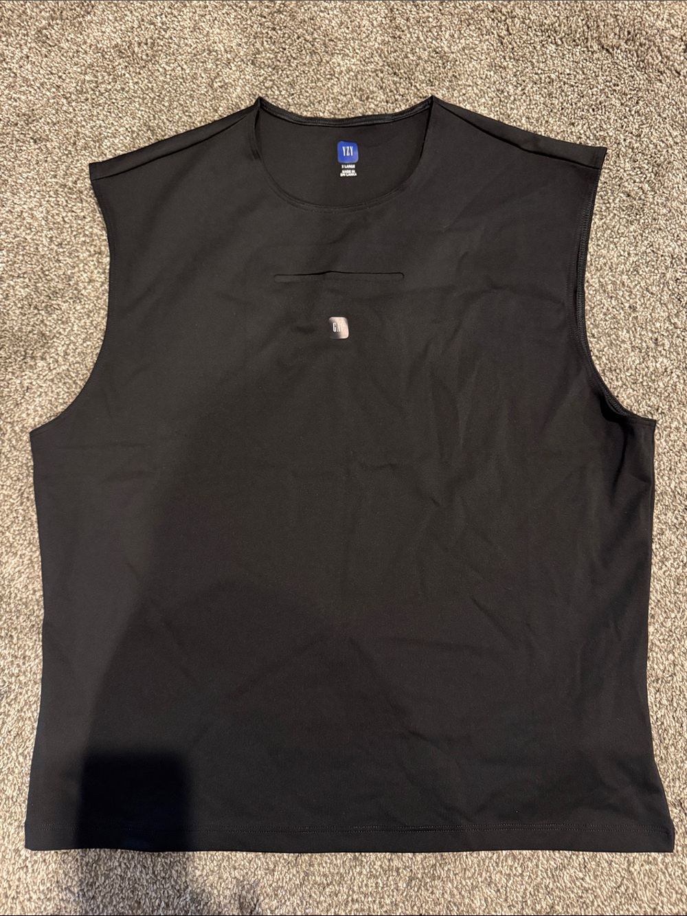 Black Sleeveless Performance Tank YZY by GAP
